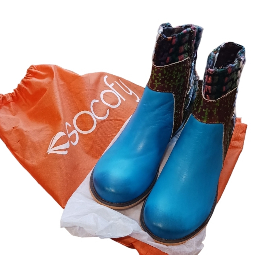 Socofy Boho Retro Embellished Multi Boot - Picture 13 of 16